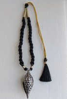 Shankha - Handcrafted Chittai Silver Necklace with Shankha (Conch) Motif Pendant