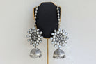 Motiya - 925 Silver Jhumka and detachable Ear Chain Embellished with Natural Pearls