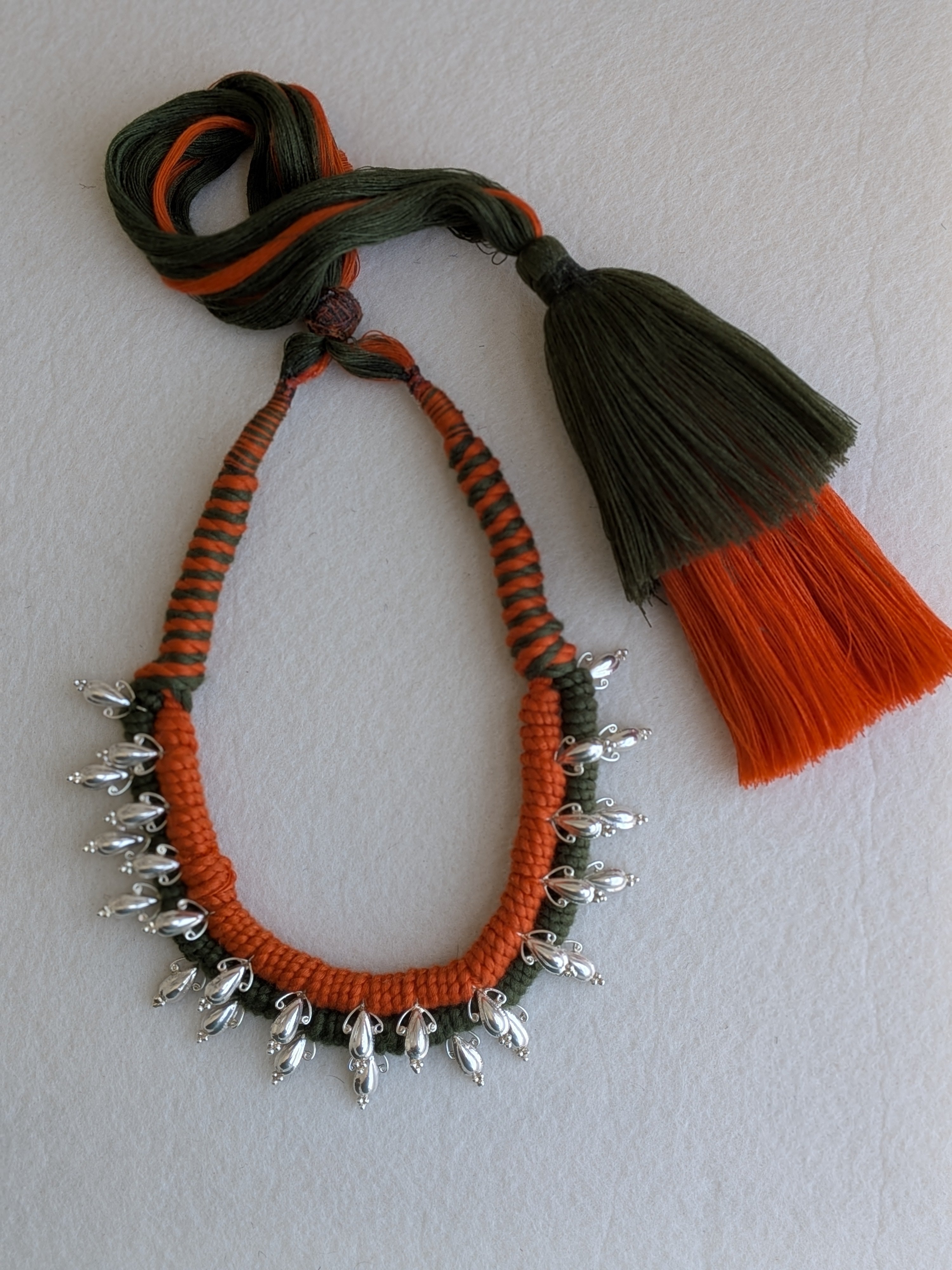 Tiranga - Statement Necklace with 925 Silver