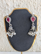Handcrafted in 925 Silver | Pink Zircon & Freshwater Pearls Earrings