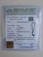 Panna - Hairloom Emerald & Labradorite Necklace with Intricate Jadau Work - 925 Silver